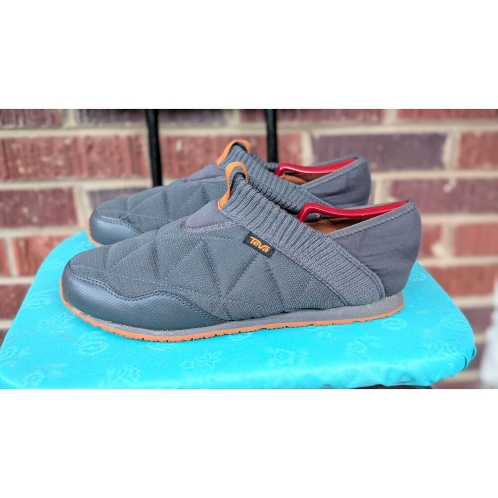Teva Men's ReEMBER Quilted Slip-On Shoes- Gray Comfort Casual Men’s-Sz 10